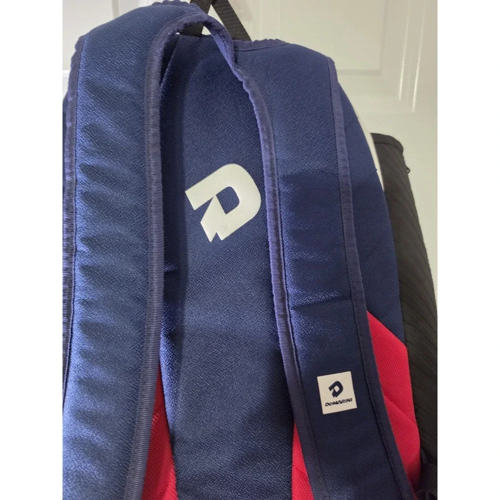 DeMarini Baseball Softball Equipment Backpack Bat Bag Navy Red White USA Flag
